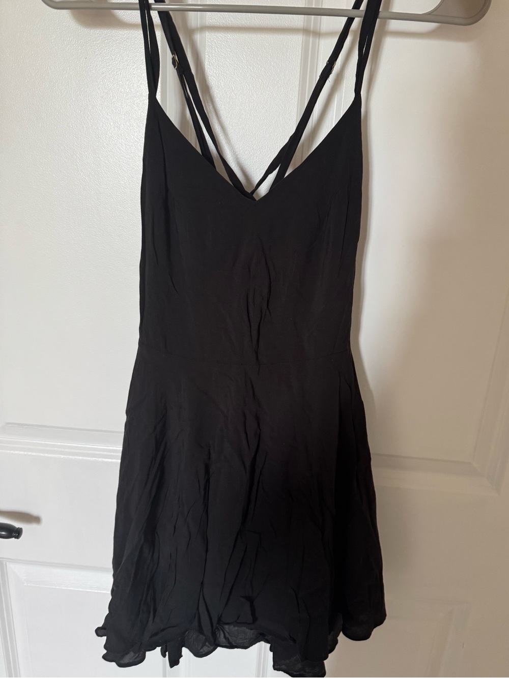 Kimchi Blue Black Spaghetti-Strap Mini Dress